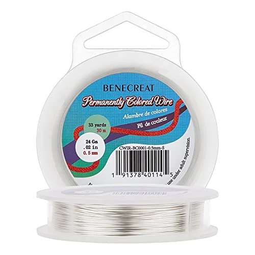Gold Plated Copper Wire — 24 silver wire