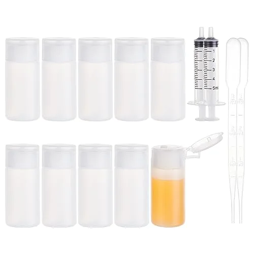 Travel Squeeze Bottles — 1oz tubes plastic flip cap bottle makeup