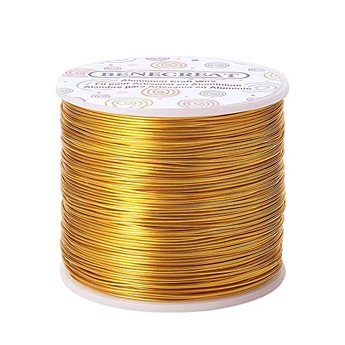 Aluminum Craft Wire — 20 770ft colored yellow gold
