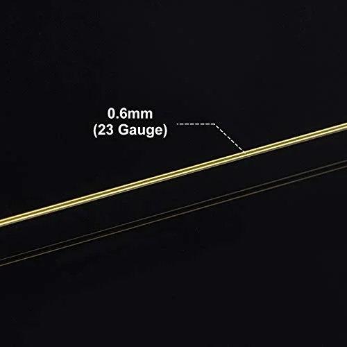 BENECREAT 22 Gauge 164FT Tarnish Resistant Gold Wire Jewelry Beading Wire for Beading Wrapping and Other Jewelry Craft Making — view 3